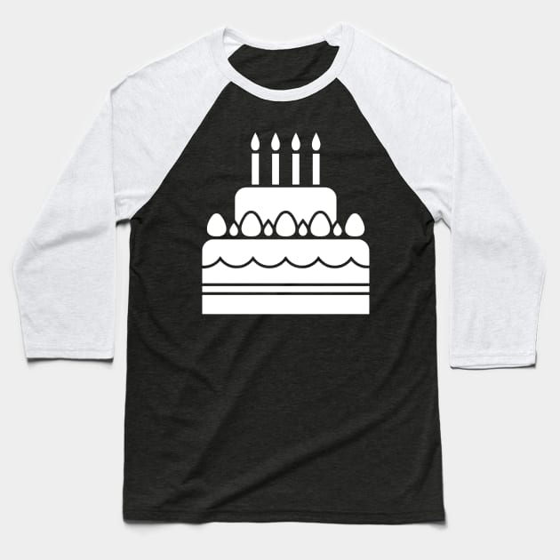 Birthday Cake Baseball T-Shirt by Ramateeshop